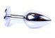 Анальна пробка Boss Series - Jewellery Silver PLUG Light Blue S, BS6400014 BS6400014 фото 5