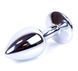 Анальна пробка Boss Series - Jewellery Silver PLUG Light Blue S, BS6400014 BS6400014 фото 4