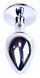 Анальна пробка Boss Series - Jewellery Silver PLUG Red S, BS6400016 BS6400016 фото 6