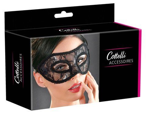Маска на очі - Cottelli Collection Lace Eye Mask Black 513224802711001 фото