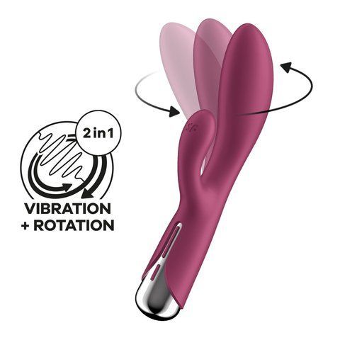 Вібратор-кролик Satisfyer Spinning Rabbit 1 Red SX0561 фото