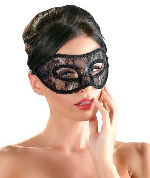 Маска на очі - Cottelli Collection Lace Eye Mask Black 513224802711001 фото