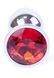 Анальна пробка Boss Series - Jewellery Silver PLUG Red S, BS6400016 BS6400016 фото 3