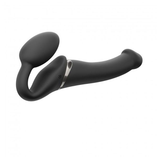 Безремінний страпон з вібрацією Strap-On-Me Vibrating Black M SO3354 фото