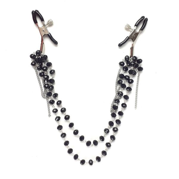 Затискач для сосків Art of Sex - Nipple clamps Sexy Jewelry Black SO5864 фото