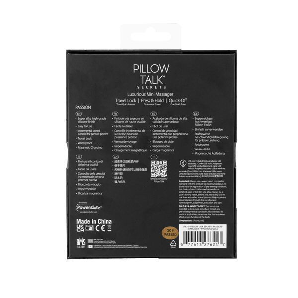 Кліторальний вібратор Pillow Talk Secrets - Passion - Clitoral Vibrator SO8246 фото