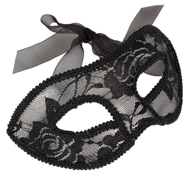 Маска на очі - Cottelli Collection Lace Eye Mask Black 513224802711001 фото