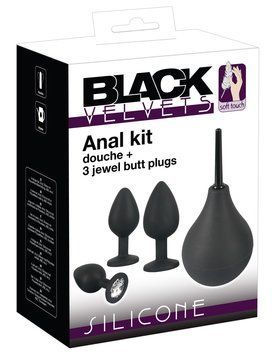 Набір анальних пробок - Black Velvets Anal Kit 61325378530000 фото