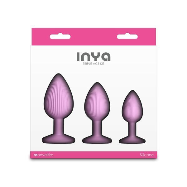 Набір анальних пробок NS Novelties INYA - Triple Ace Kit - Blush SX4350 фото