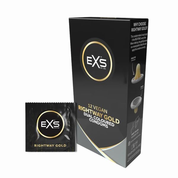 Презервативи - EXS Rightway Gold Condoms, 12 шт 81240009403 фото