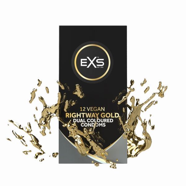 Презервативи - EXS Rightway Gold Condoms, 12 шт 81240009403 фото