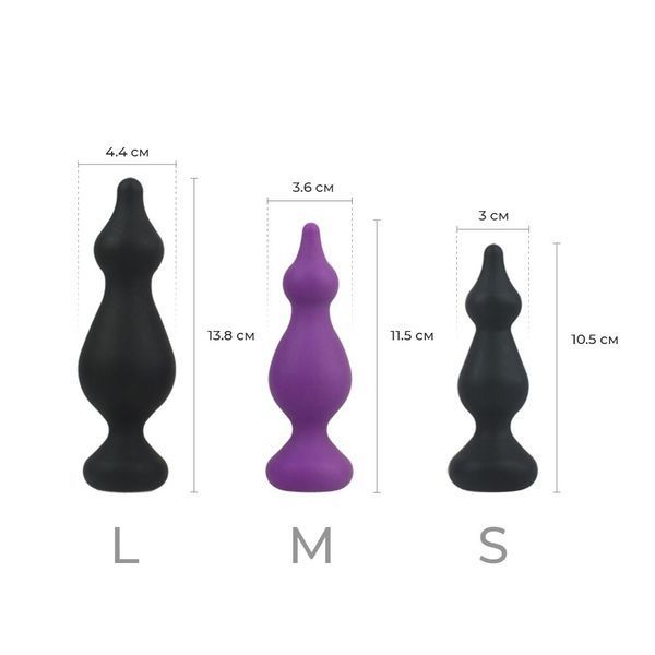Анальна пробка Adrien Lastic Amuse Mini Black (S) AD20289 фото