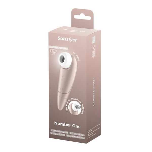 Вакуумний стимулятор Satisfyer Number One на батарейках SO1644 фото
