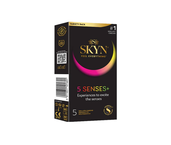 Презервативи безлатексні Skyn 5 Senses (5 шт) pr183-pack фото