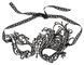 Маска на очі - Cottelli Collection Mask Black 513224803011001 фото 3