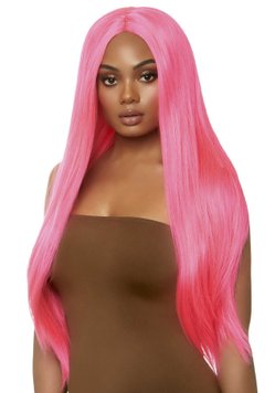 Перука Leg Avenue 33″ Long straight center part wig neon pink SO8590 фото