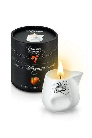 Масажна свічка Plaisirs Secrets Peach (80 мл) SO1849 фото