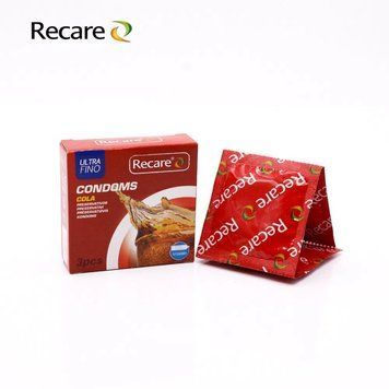 Презервативи ребристі Recare Cola Dotted&Ribbed Condoms 3 шт SX3319 фото