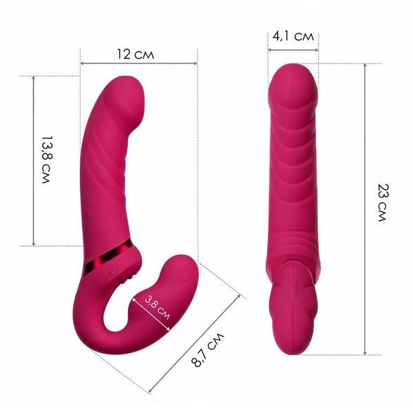 Безремінний страпон Lovense Lapis vibrating strapless strap-on SO8793 фото