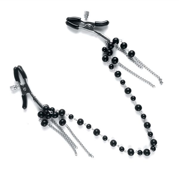 Затискач для сосків Art of Sex - Nipple clamps Afina Black SO5866 фото