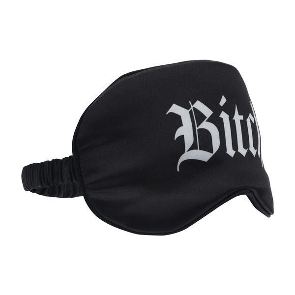 Маска на очі - Ouch! Satin Blindfold Bitch Black 90360028440 фото