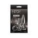 Набір анальних пробок NS Novelties Rear Assets - Tapered Trainer Kit - Gunmetal - Black SX4384 фото 3