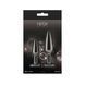 Набір анальних пробок NS Novelties Rear Assets - Tapered Trainer Kit - Gunmetal - Black SX4384 фото 4