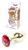 Анальна пробка Boss Series - Jewellery Gold PLUG Red S, BS6400019 BS6400019 фото