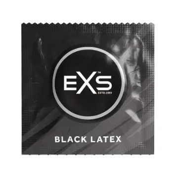Презервативи EXS Black Latex (чорні, 1 шт) pr70 фото