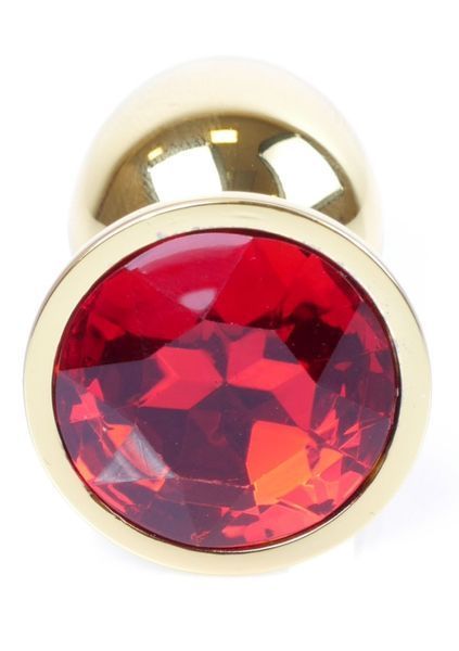 Анальна пробка Boss Series - Jewellery Gold PLUG Red S, BS6400019 BS6400019 фото