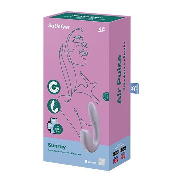 Вакуумний смарт вібратор Satisfyer Sunray Lilac SO6111 фото