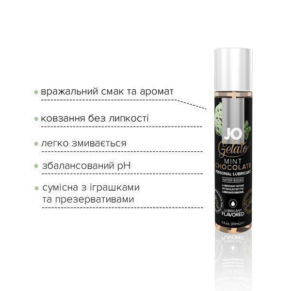 Змазка на водній основі System JO GELATO Mint Chocolate (30 мл) SO1464 фото