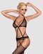 Сітчастий бодістокінг з імітацією топа, пояса та панчохи Obsessive Bodystocking N108 S/M/L, чорний, SO7252 фото 1