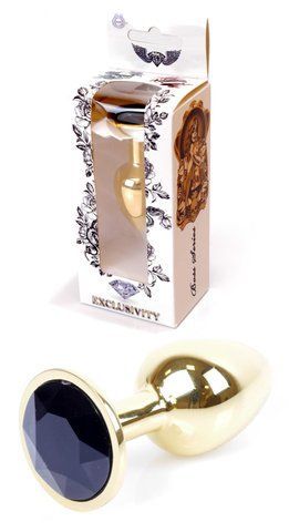 Анальна пробка Boss Series - Jewellery Gold PLUG Black S, BS6400020 BS6400020 фото