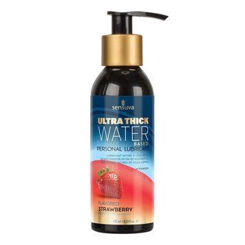 Густа змазка на водній основі Sensuva UltraThick Water-Based Strawberry (125 мл) SO3234 фото