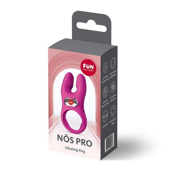Ерекційне віброкільце Fun Factory NŌS PRO Magenta SX3701 фото