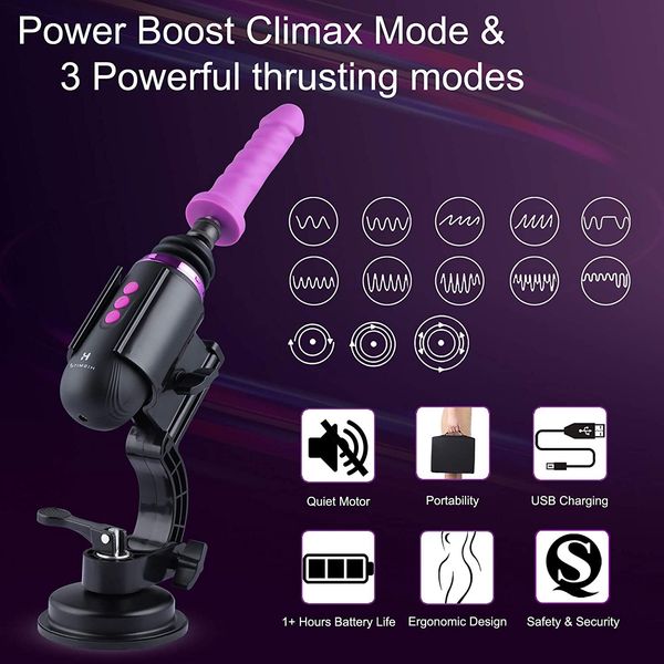 Міні секс-машина Hismith Mini Capsule Sex-Machine with Strong Suction Cup SO6197 фото