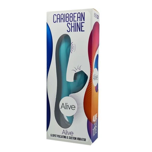 Вібратор-кролик 3 в 1 G Alive Caribbean Shine Blue SO3980 фото