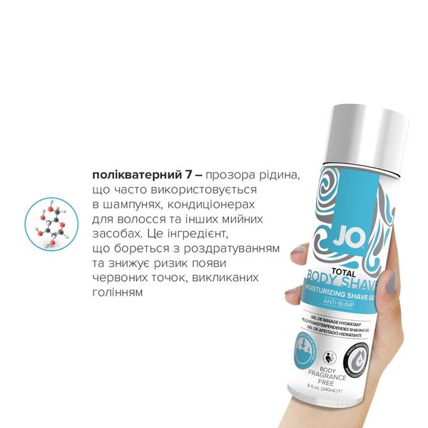 Гель для гоління System JO TOTAL BODY — Anti-bump Intimate Shaving Gel (240 мл) SO1779 фото