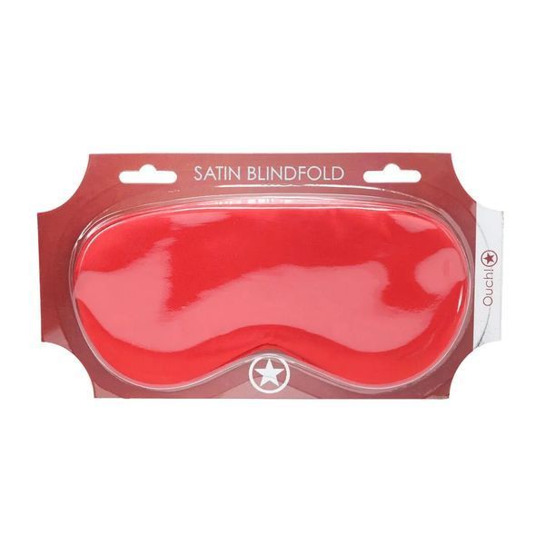 Маска на очі - Ouch! Satin Blindfold Red 60360028211 фото