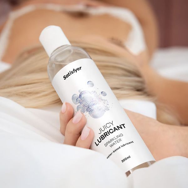 Лубрикант на водній основі Satisfyer Juicy Lubricant Sparkling Water water based 300 мл SX2729 фото