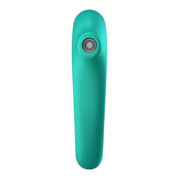 Вакуумний стимулятор із вібрацією Satisfyer Dual Kiss Green SO6116 фото