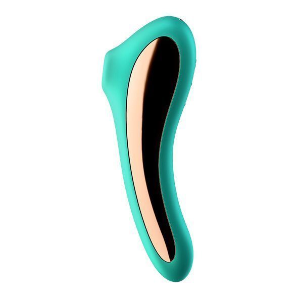 Вакуумний стимулятор із вібрацією Satisfyer Dual Kiss Green SO6116 фото