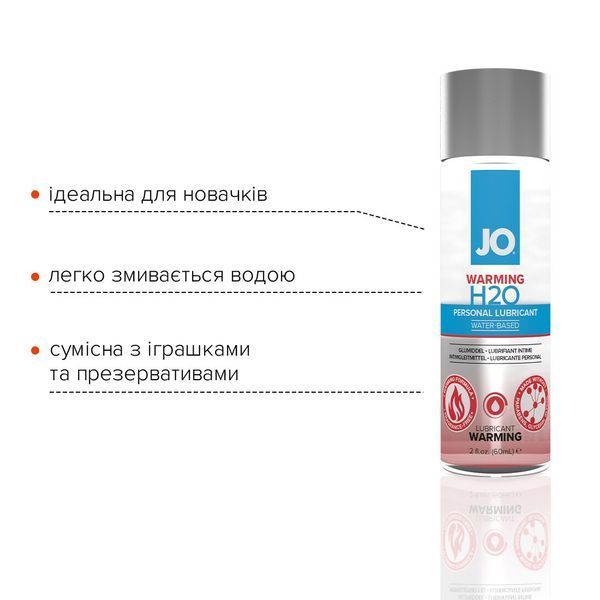 Зігрівальна змазка на водній основі System JO H2O WARMING (60 мл) SO1664 фото
