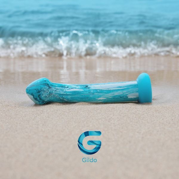 Скляний дилдо Gildo Ocean Ripple SO8893 фото