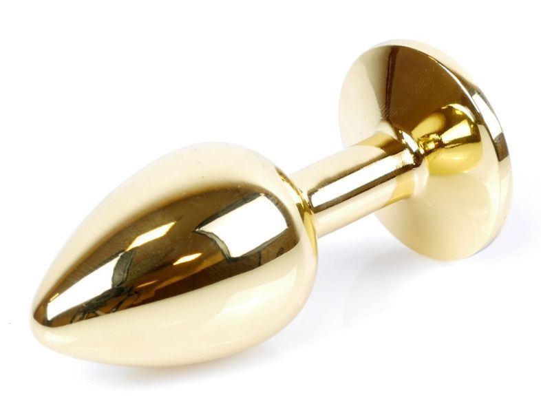 Анальна пробка Boss Series - Jewellery Gold PLUG Light Blue S, BS6400022 BS6400022 фото