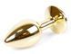 Анальна пробка Boss Series - Jewellery Gold PLUG Light Blue S, BS6400022 BS6400022 фото 3