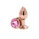 Анальна пробка NS Novelties Rear Assets - Rose Gold - Small - Pink SX4362 фото 1