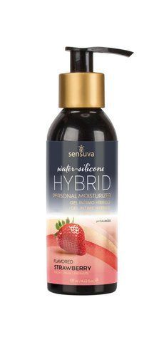 Змазка водно-силіконова Sensuva Hybrid Strawberry (125 мл) SO3245 фото