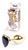 Анальний пробка Boss Series - Jewellery Gold Heart PLUG Black S, BS6400038 BS6400038 фото